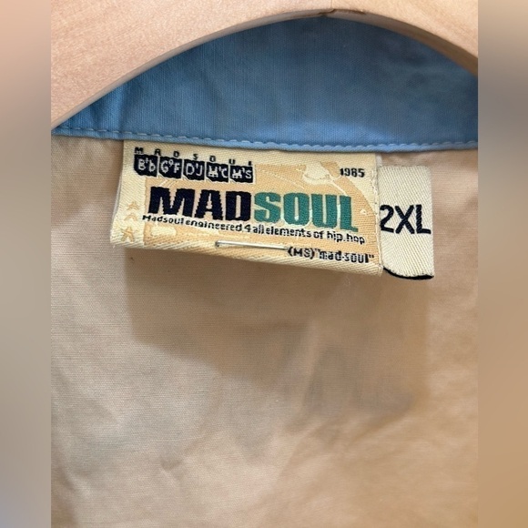 VTG Marc D'Amelio Madsoul HipHop Rap Baggy Button Front Y2K Men's 2XL Old School - Picture 8 of 10
